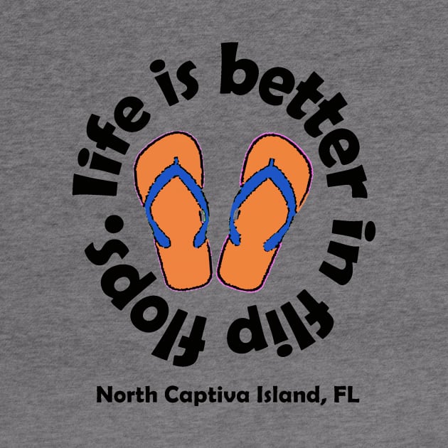 life is better in flip flops. orange logo by Ultra Local